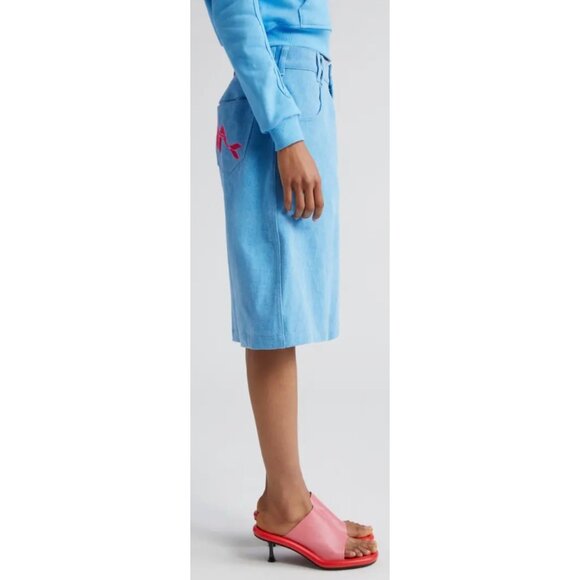 Disney x Marshall Columbia Little Mermaid Embroidered High-Waist Denim Shorts - Picture 8 of 12